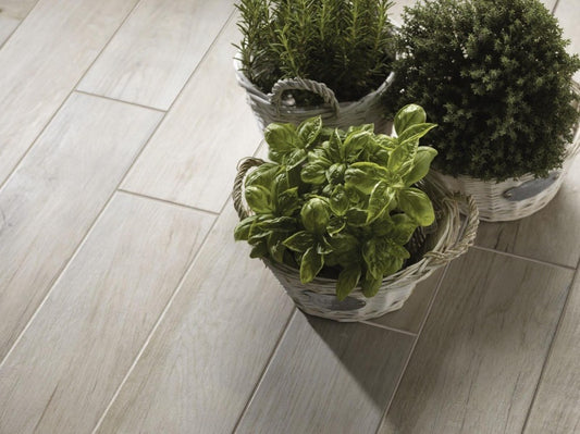 Gresie exterior / interior portelanata maro 15x90 cm, Marazzi Treverkmood Tiglio
