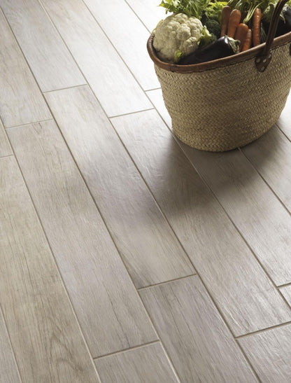 Gresie exterior / interior portelanata maro 15x90 cm, Marazzi Treverkmood Tiglio