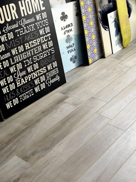 Gresie exterior / interior portelanata maro 15x90 cm, Marazzi Treverkmood Rovere