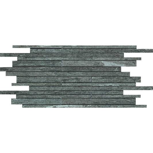 Mozaic 30x60 cm, Marazzi Pietra di Vals Strutturato Antracite