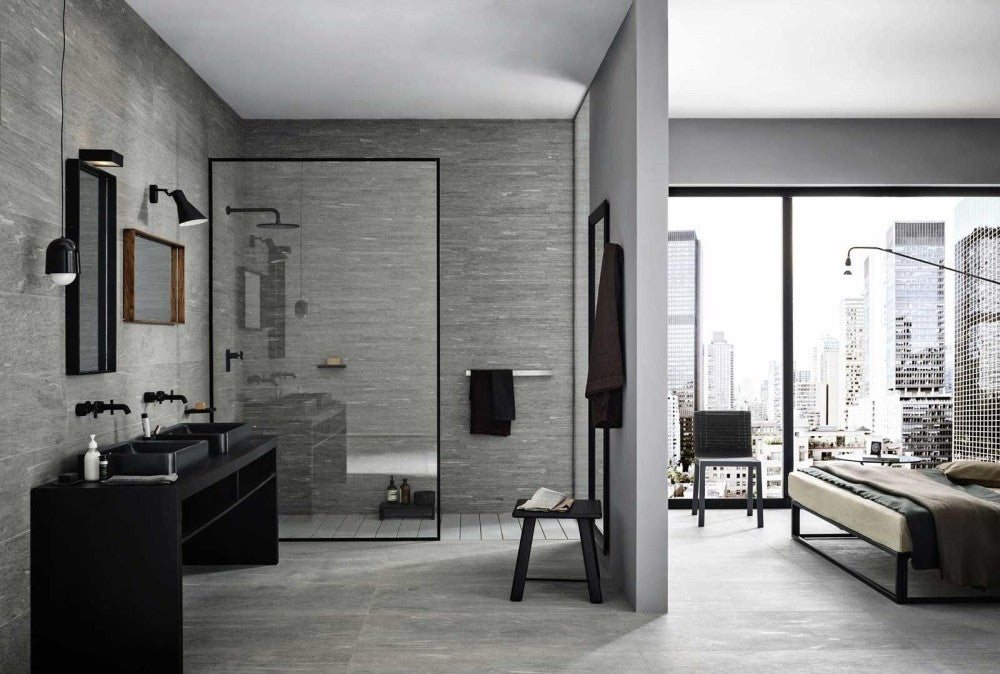 Mozaic 30x60 cm, Marazzi Pietra di Vals Strutturato Greige