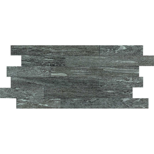 Mozaic 30x60 cm, Marazzi Pietra di Vals Antracite 3D