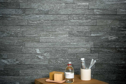 Mozaic 30x60 cm, Marazzi Pietra di Vals Antracite 3D