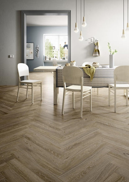 Gresie exterior / interior portelanata bej 10x70 cm, Marazzi Treverkcharme Beige
