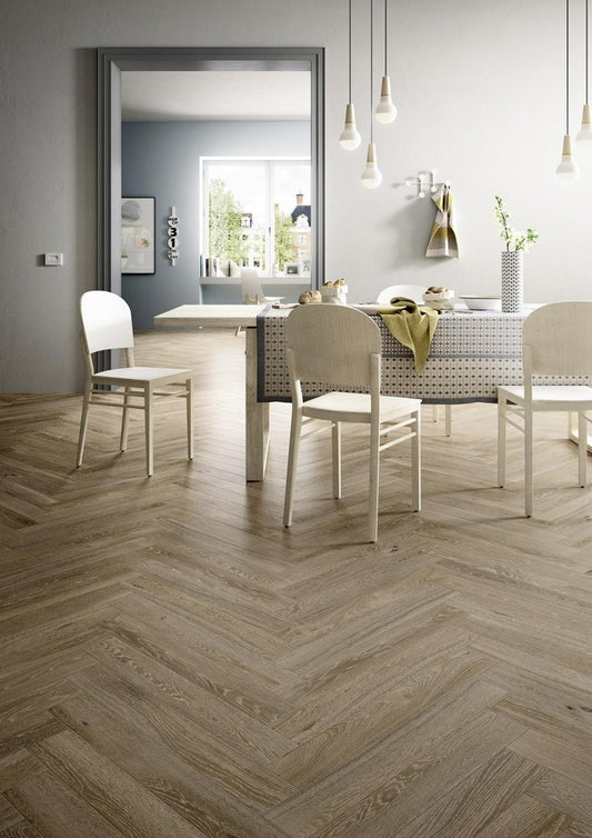 Gresie exterior / interior portelanata bej 10x70 cm, Marazzi Treverkcharme Beige