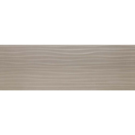 Faianta baie / bucatarie rectificata maro 40x120 cm, Marazzi Materika Struttura Wave 3D Grigio