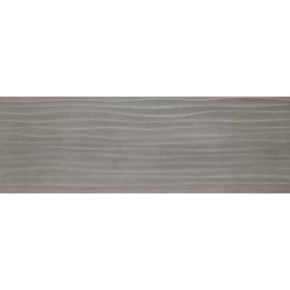 Faianta baie / bucatarie rectificata antracit 40x120 cm, Marazzi Materika Struttura Wave 3D Antracite