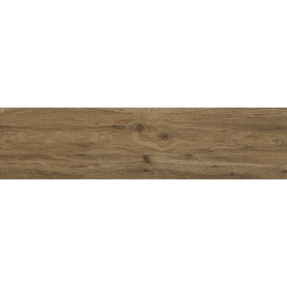 Gresie exterior / interior portelanata rectificata maro 37.5x150 cm, Marazzi Treverktrend Rovere Scuro