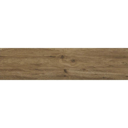 Gresie exterior / interior portelanata rectificata maro 37.5x150 cm, Marazzi Treverktrend Rovere Scuro