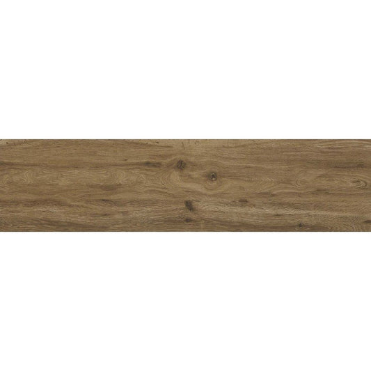 Gresie exterior / interior portelanata rectificata maro 37.5x150 cm, Marazzi Treverktrend Rovere Scuro