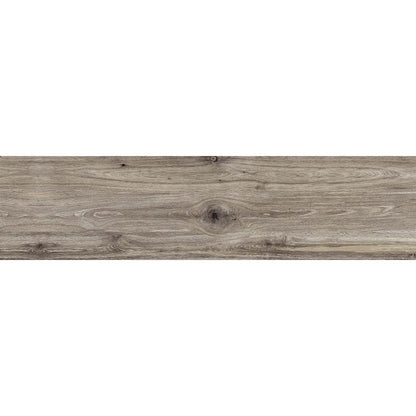Gresie exterior / interior portelanata rectificata gri 37.5x150 cm, Marazzi Treverktrend Rovere Tortora
