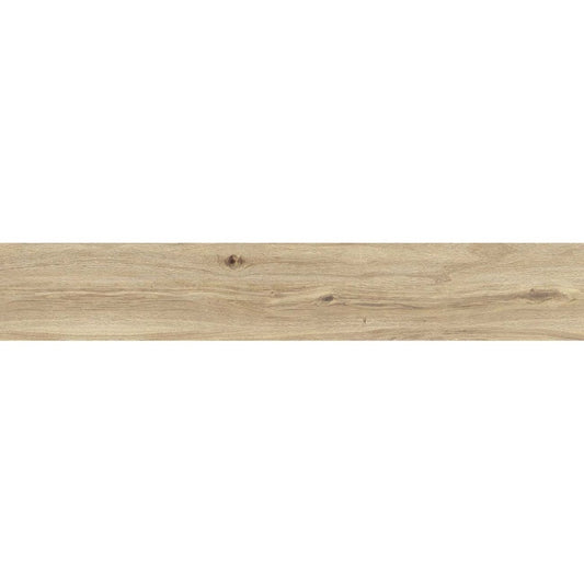 Gresie exterior / interior portelanata rectificata crem 25x150 cm, Marazzi Treverktrend Rovere Miele