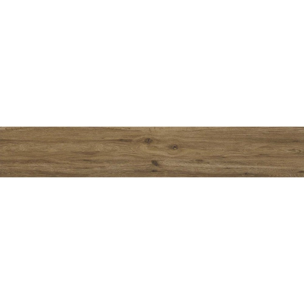 Gresie exterior / interior portelanata rectificata maro 25x150 cm, Marazzi Treverktrend Rovere Scuro