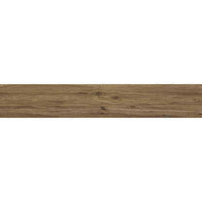 Gresie exterior / interior portelanata rectificata maro 25x150 cm, Marazzi Treverktrend Rovere Scuro