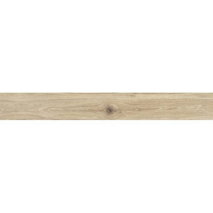 Gresie exterior / interior portelanata rectificata crem 19x150 cm, Marazzi Treverktrend Rovere Miele