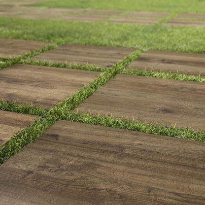 Gresie exterior portelanata rectificata maro 60x60 cm, Marazzi Treverkhome20 Quercia