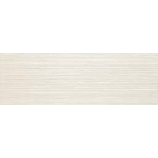Faianta baie / bucatarie rectificata alba 40x120 cm, Marazzi Materika Struttura Spatula Off White