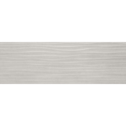 Faianta baie / bucatarie rectificata gri 40x120 cm, Marazzi Materika Struttura Wave 3D Fango