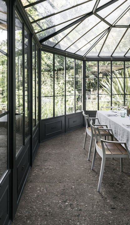 Gresie exterior / interior portelanata rectificata antracit 75x150 cm, Marazzi Mystone Ceppo di Gre Anthracite