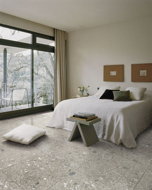 Gresie exterior portelanata rectificata bej 80x80 cm, Marazzi Mystone Ceppo di Gre20 Greige