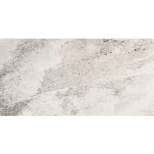 Gresie exterior / interior portelanata rectificata alba 30x60 cm, Marazzi Mystone Quarzite Ghiaccio
