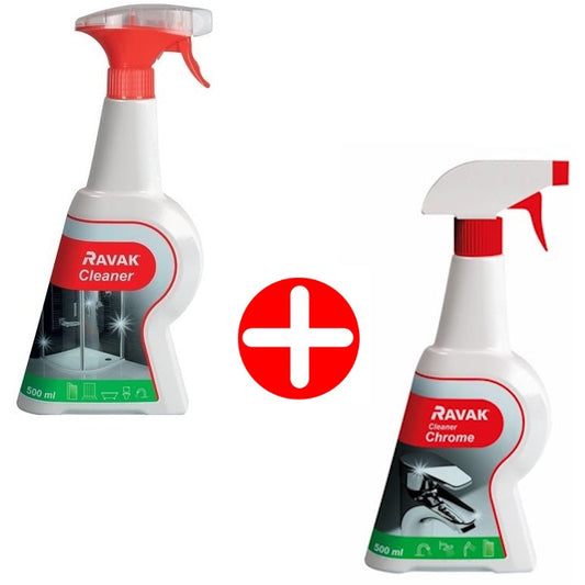 Set Promo Ravak Solutii de curatat baia Basic