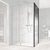 Ravak Nexty NPSS Perete lateral 100 cm, profil negru