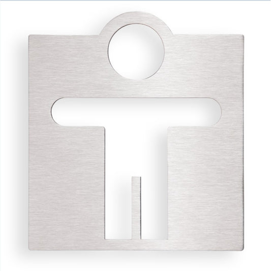 Bemeta Hotel Indicator toaleta pentru barbati, inox mat