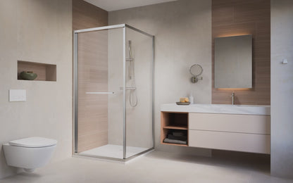 Cabina dus patrata cu usa glisanta Radaway Alienta SD I 90x90 cm, profil crom