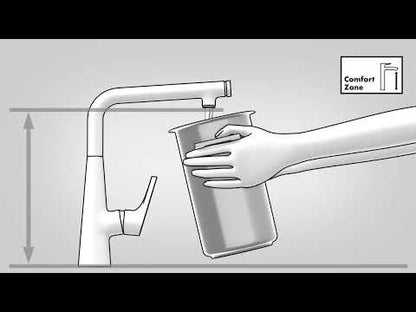 Hansgrohe Talis 270 Baterie chiuveta bucatarie cu dus extractibil, negru mat