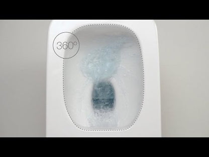 Vas WC pe pardoseala Roca The Gap Rimless 34x54 cm evacuare orizontala sau verticala, lipit de perete