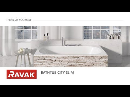 Cada baie dreptunghiulara Ravak City Slim acril 180x80 cm