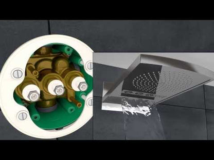 Hansgrohe Select Baterie dus cu termostat pentru montaj incastrat, 2 iesiri, antracit satinat
