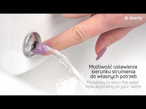 Set Vas WC cu bideu suspendat cu capac soft close Deante Peonia Zero Rimless 35x51 cm evacuare orizontala