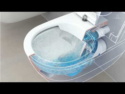Set Vas WC suspendat cu capac soft close Villeroy & Boch Avento DirectFlush 37x53 cm evacuare orizontala