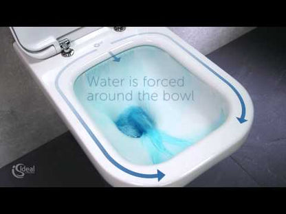 Vas WC pe pardoseala Ideal Standard Tesi AquaBlade 36x66 cm evacuare orizontala sau verticala