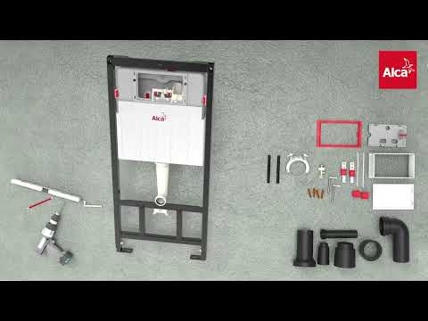 Alcadrain AM101/1120 Rezervor incastrat WC cu cadru, H112 cm pentru instalari uscate