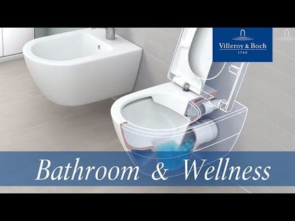 Set Vas WC suspendat cu capac soft close Villeroy & Boch Architectura Compact 35x48 cm evacuare orizontala