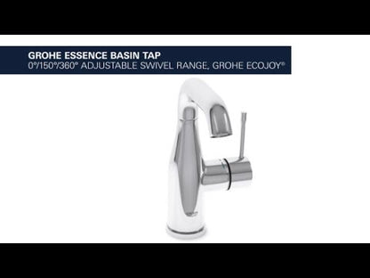 Baterie lavoar aurie mat Grohe Essence, L cu ventil pop-up