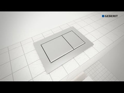 Geberit Omega20 Clapeta de actionare WC dual-flush, alb/crom lucios