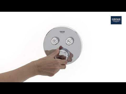 Grohe Grohtherm SmartControl Baterie dus cu termostat si 2 iesiri, rotunda, cupru (warm sunset)