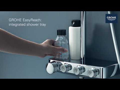 Coloana dus cu baterie si termostat Grohe Euphoria SmartControl 310 Duo, antracit (hard graphite)