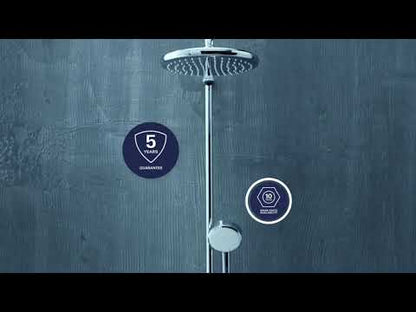 Coloana dus cu baterie si termostat Grohe Tempesta Cosmopolitan 250 Cube