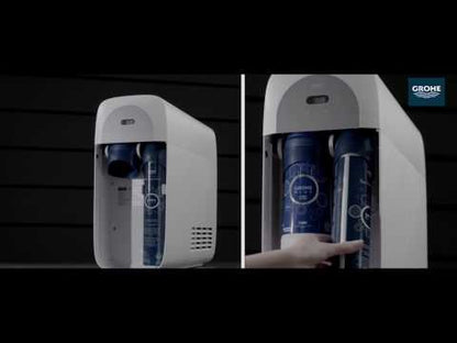 Grohe Blue Home Ondus Baterie de bucatarie cu sistem de filtrare, racire si acidulare, pipa L si dus extractibil, crom