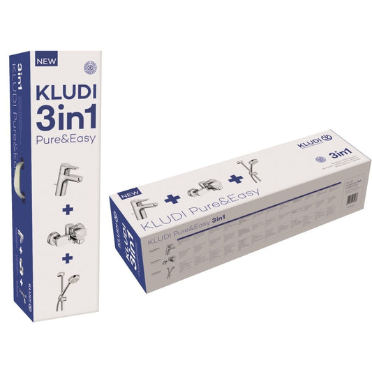 Kludi Pure&Easy Set Promo 3 in 1 pentru cada, set dus cu bara