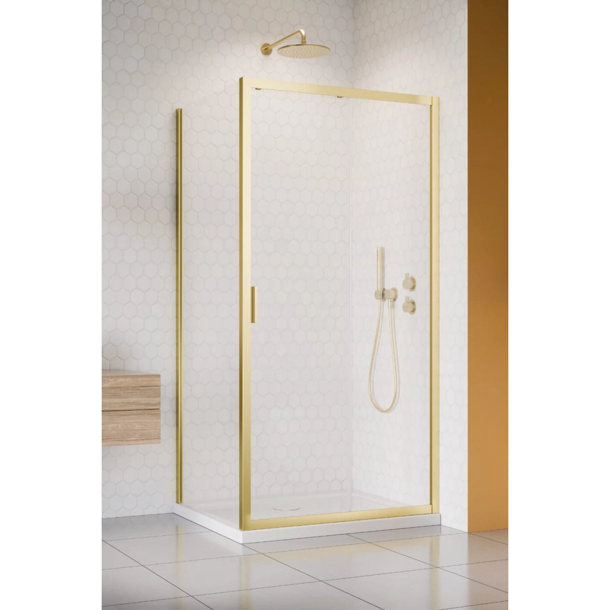 Cabina dus Radaway Alienta Brushed Light Gold DWJ+S - produs