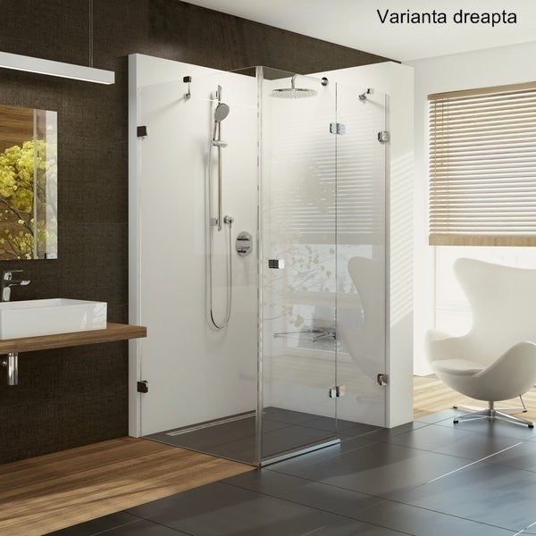 Cabina dus dreptunghiulara cu usa batanta Ravak Brilliant BSDPS 110x80 cm, varianta dreapta