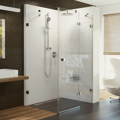 Cabina dus dreptunghiulara cu usa batanta Ravak Brilliant BSDPS 110x80 cm, varianta dreapta