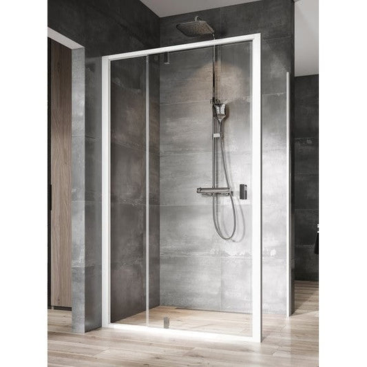 Cabina dus dreptunghiulara cu usa batanta Ravak Nexty NDOP2+NPSS 100x90 cm, profil crom
