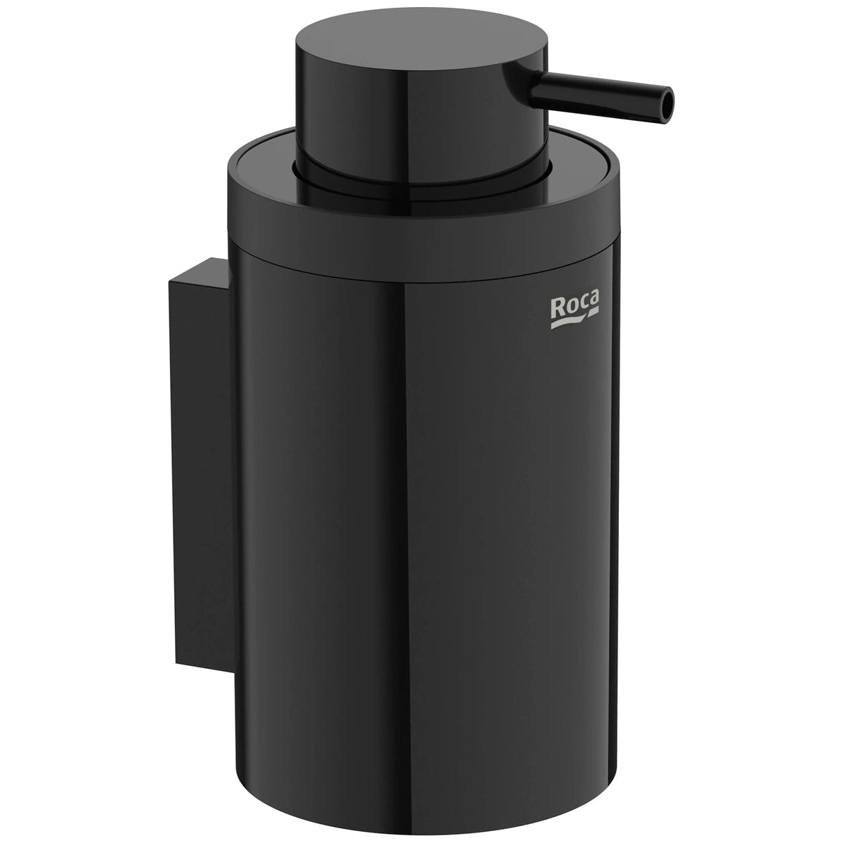 Roca Hotels Dozator sapun lichid, pe perete, negru lucios (titanium black)